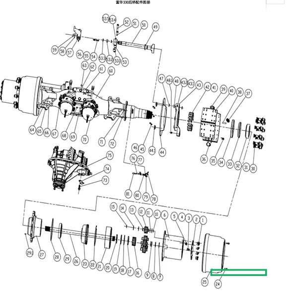 Задний мост Фухуа