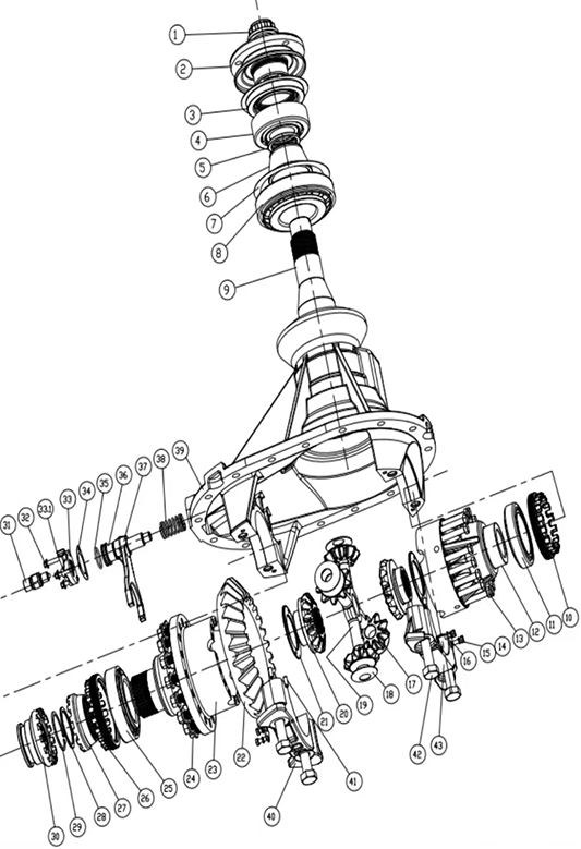 Задний мост Фухуа